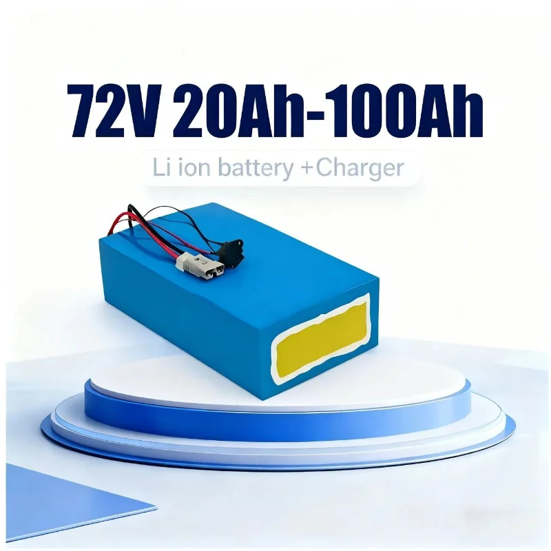 72V 60Ah Lifepo4 Battery Pack - ชุดแบตเตอรี่ลิเธียมไอออน BMS 72V 20Ah/30Ah/50Ah/80Ah/100Ah LiPo สำหรับมอเตอร์ไซค์