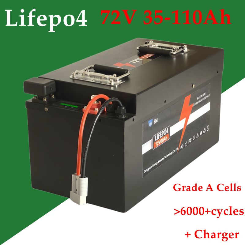 72V 35Ah แบตเตอรี่ลิเธียม 40Ah - 72V 60Ah Lifepo4 Battery Pack บทวิจารณ์และราคา
