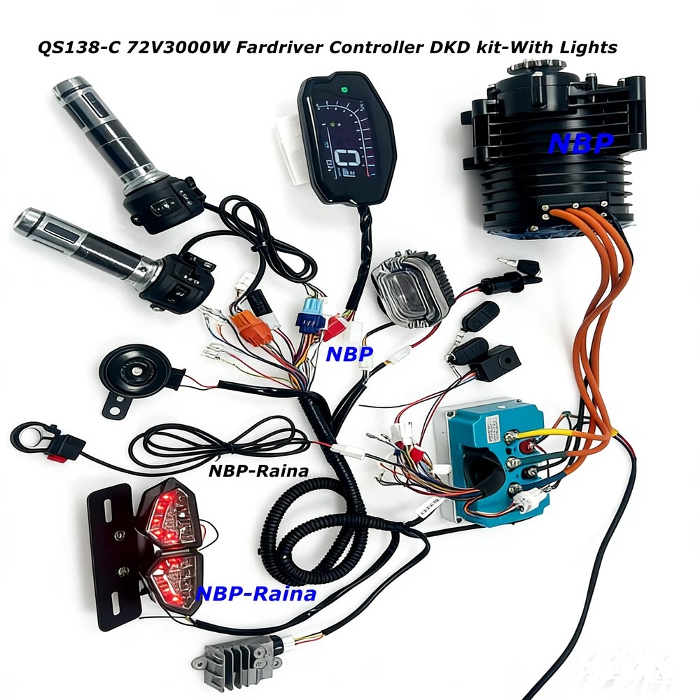 ชุดมอเตอร์ขับเคลื่อนกลาง 72V 3 - Mid Drive Motor Kit 72V 3000W บทวิจารณ์และราคา
