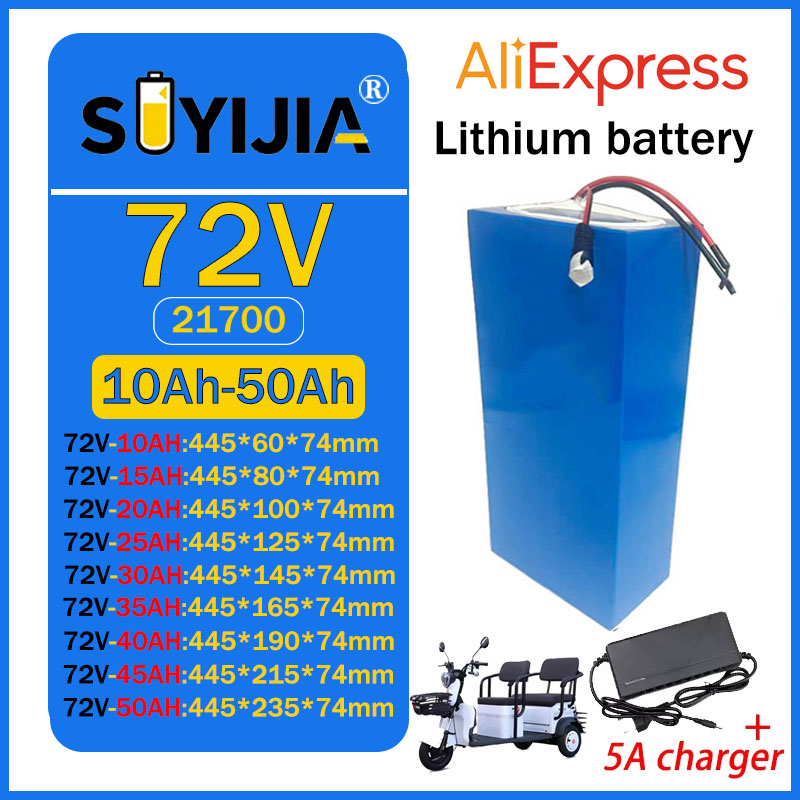 แบตเตอรี่ลิเธียม 21700 ขนาด 72 - 60V 30Ah Electric Scooter Battery บทวิจารณ์และราคา